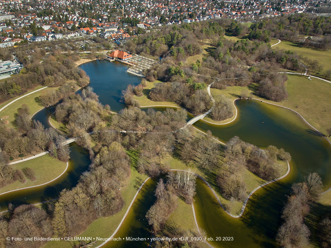 20.02.2023 - der Ostpark im zu warmen Februar 2023 in Neuperlach